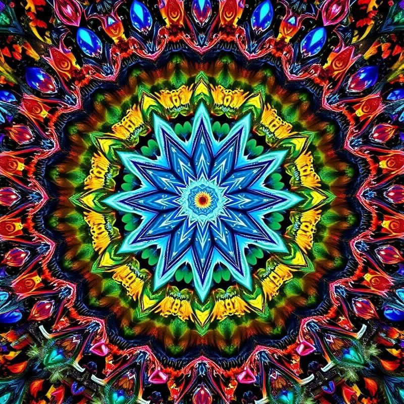fractal art style AI art