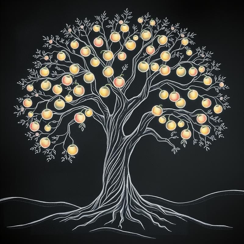 chalk art style AI art