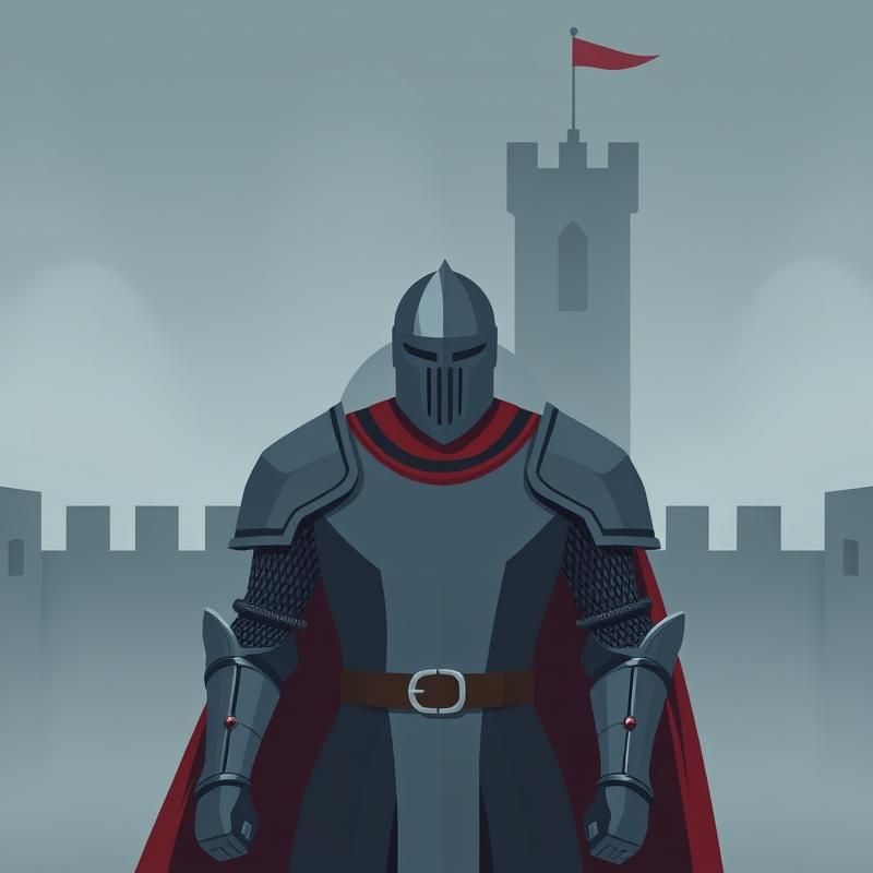 flat design style AI art