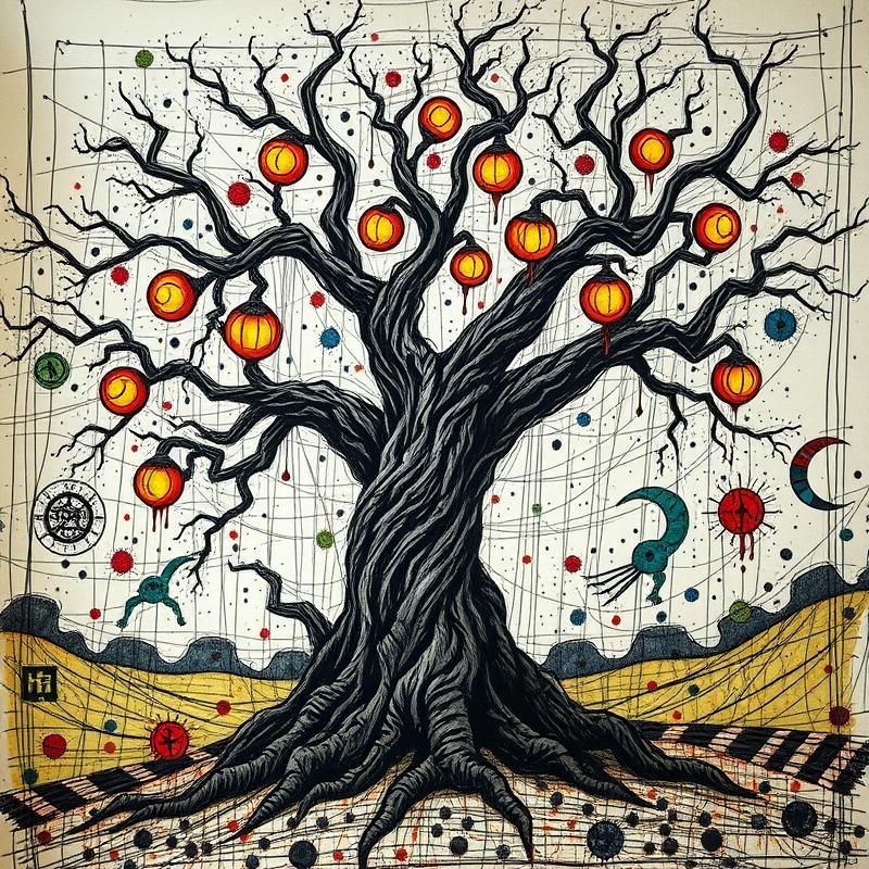 outsider art style AI art