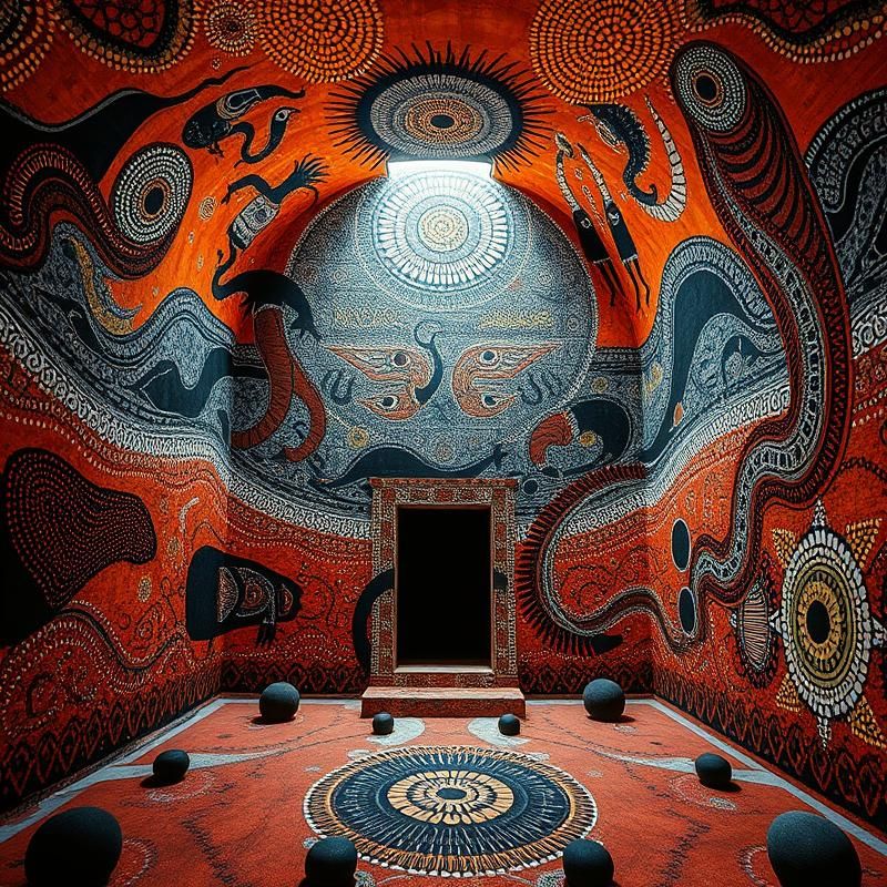 aboriginal art style AI art