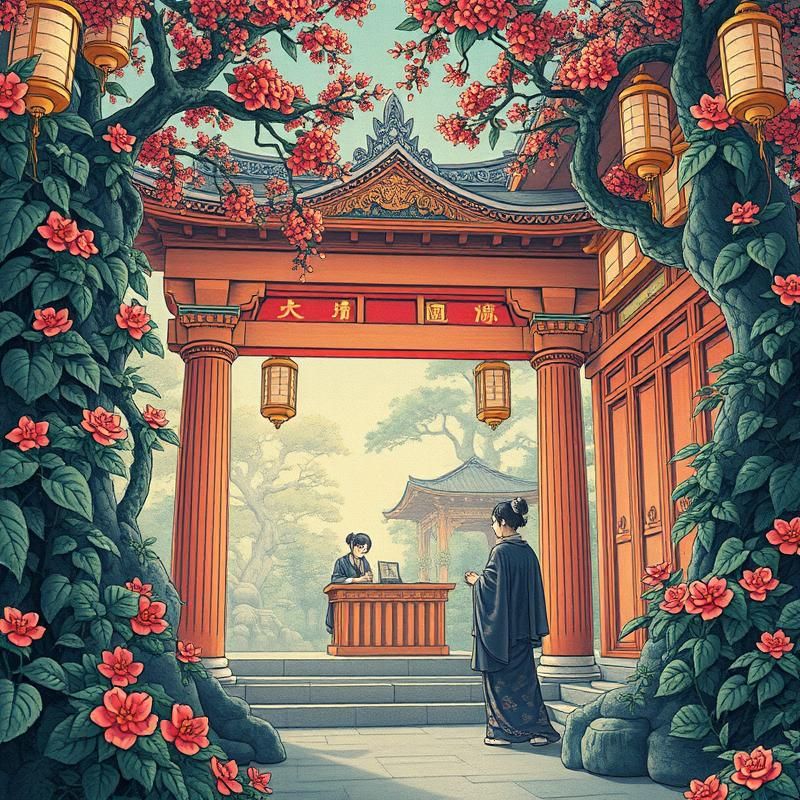 ukiyo-e style AI art
