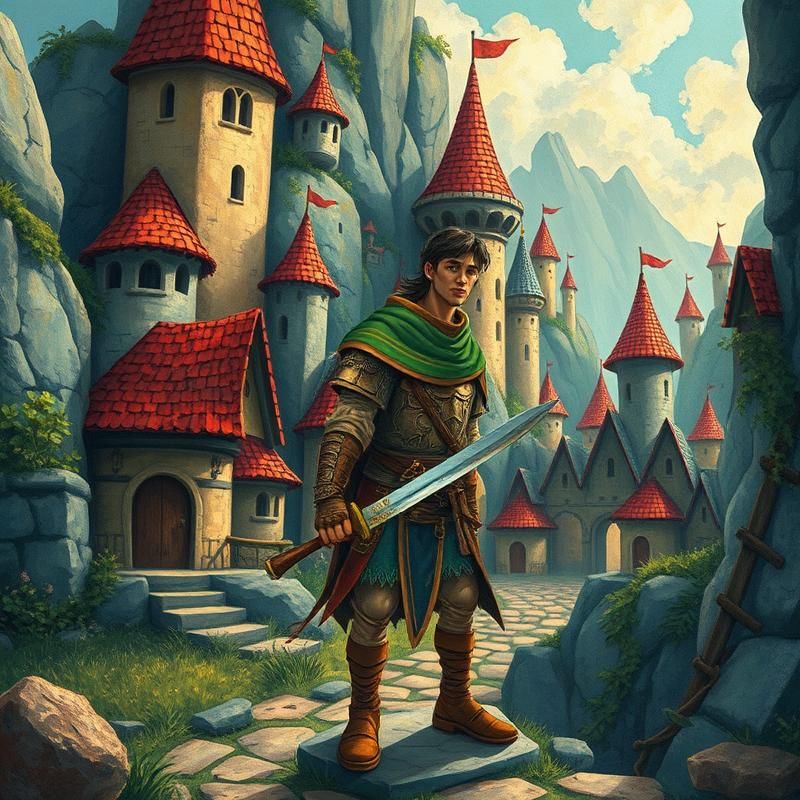 folk art style AI art
