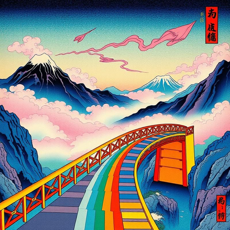 ukiyo-e style AI art