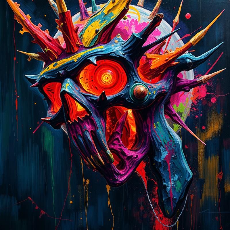 art brut style AI art