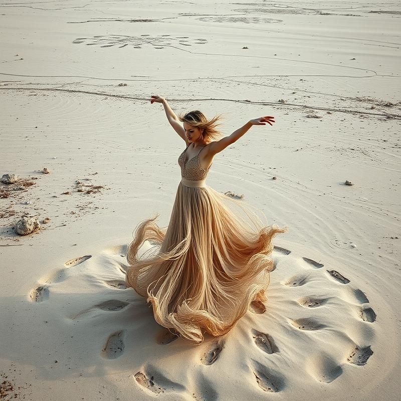 land art style AI art