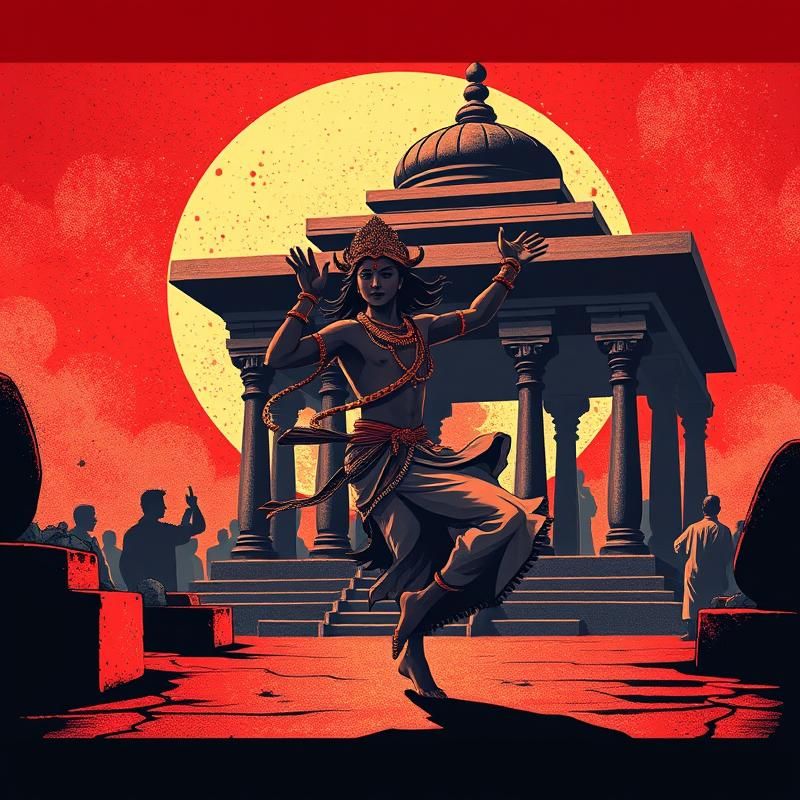 lithograph style AI art