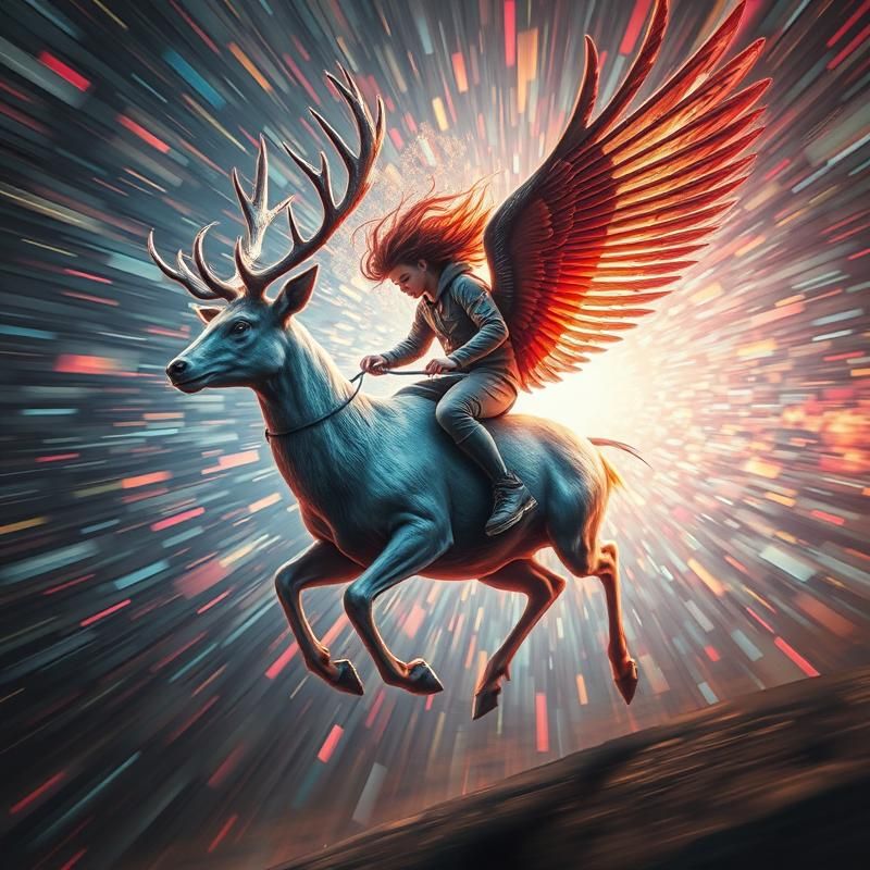 kinetic art style AI art