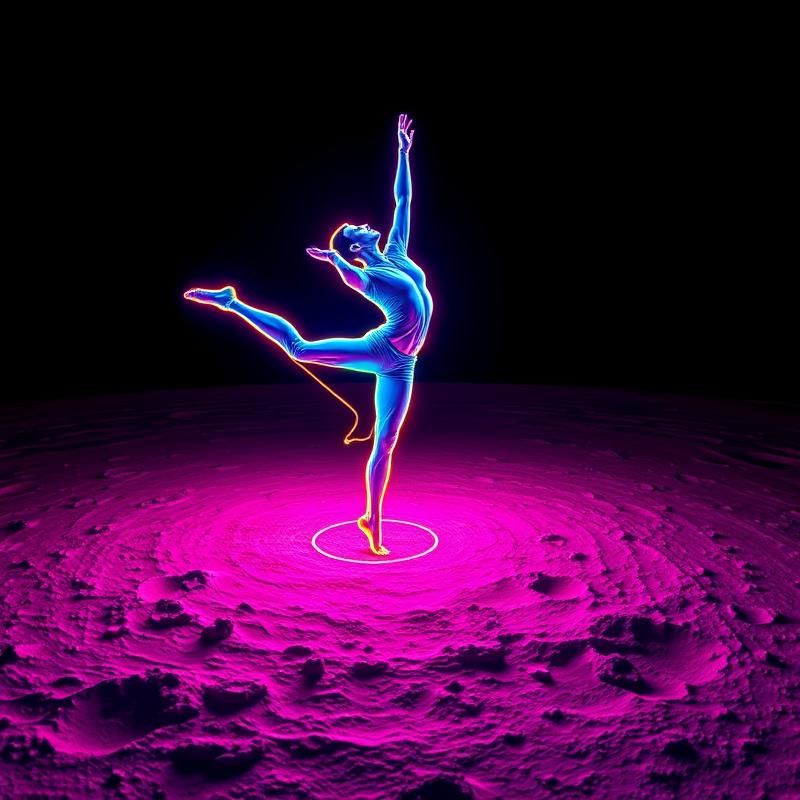 neon art style AI art