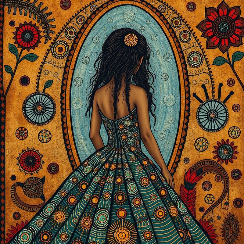 aboriginal art style AI art