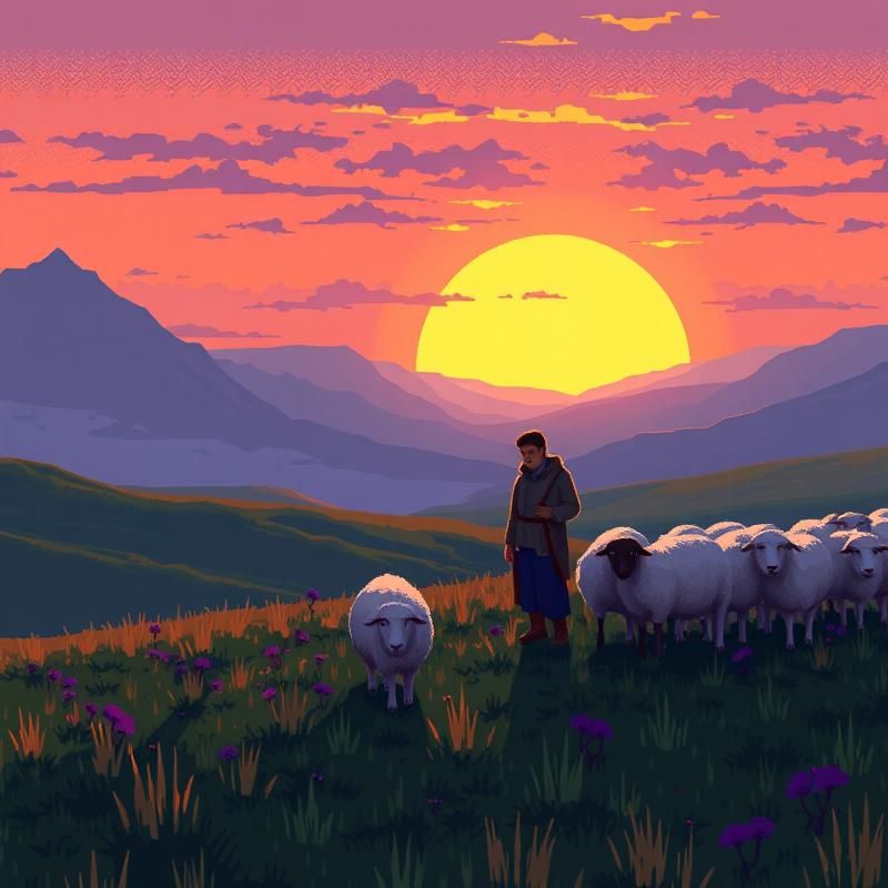 pixel art style AI art