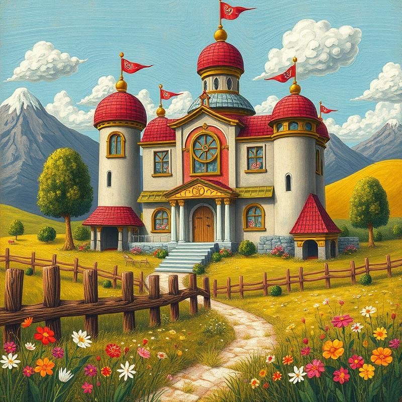 folk art style AI art