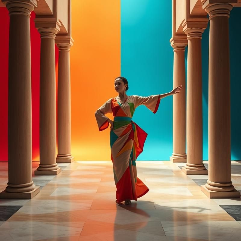 modernist style AI art