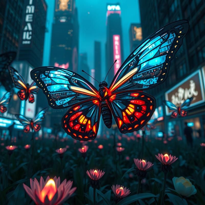 cyberpunk style AI art