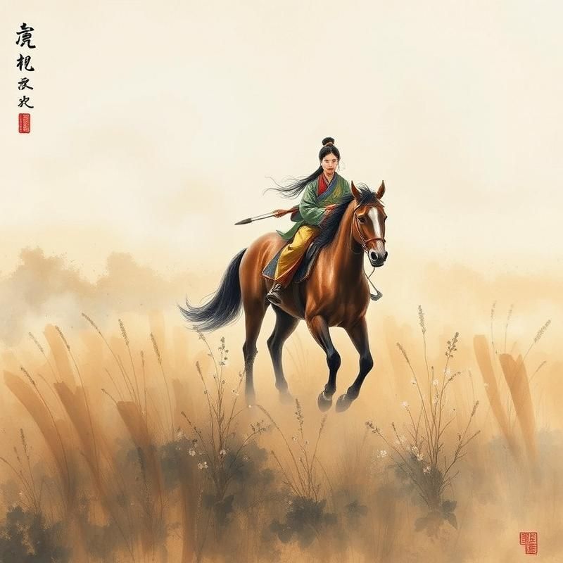chinese painting style AI art