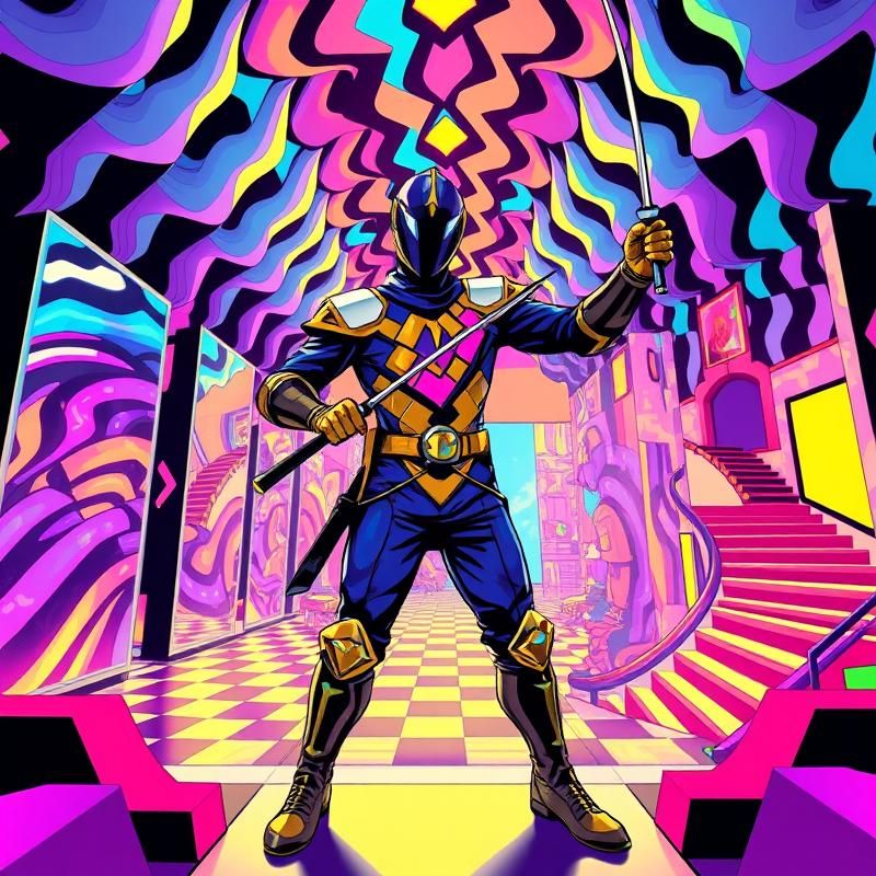 comic book style AI art