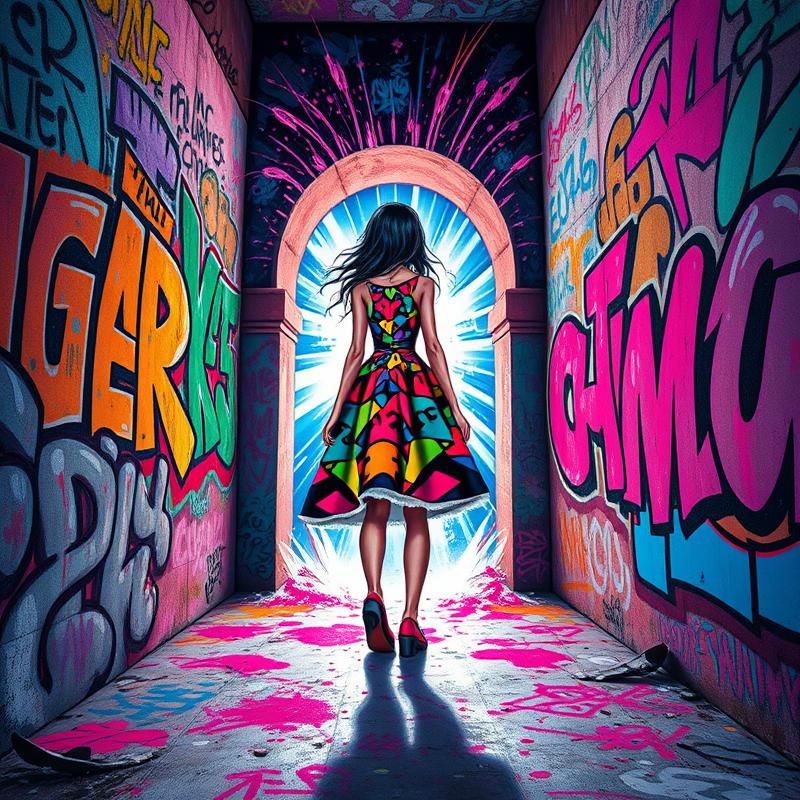 graffiti style AI art