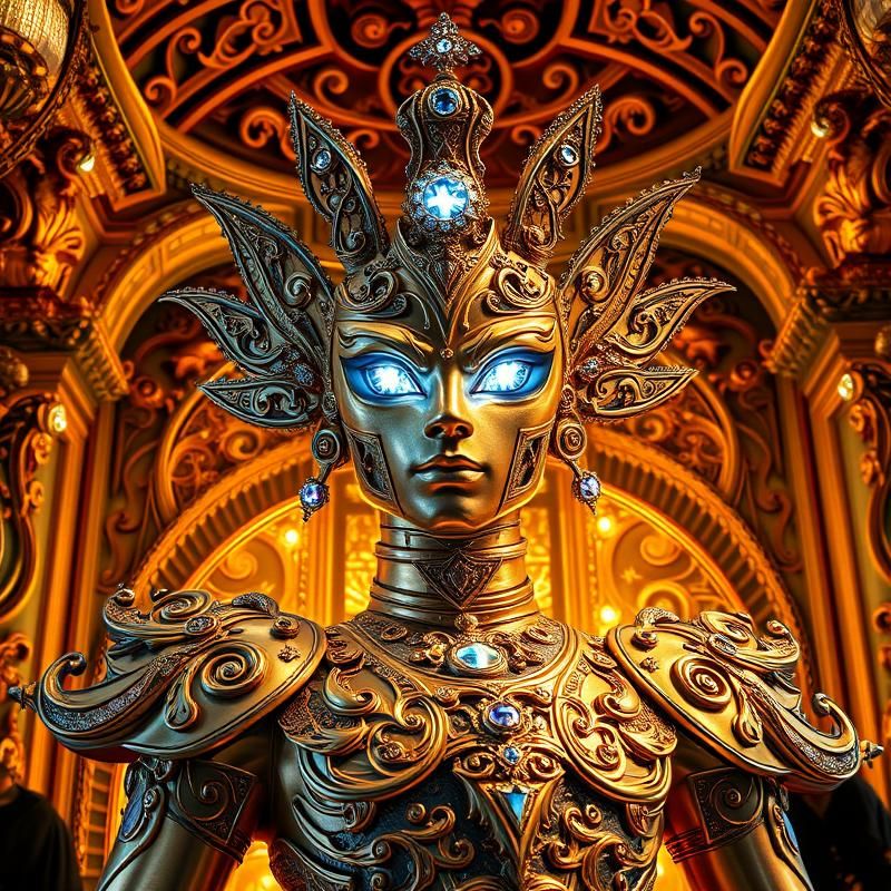 maximalist style AI art