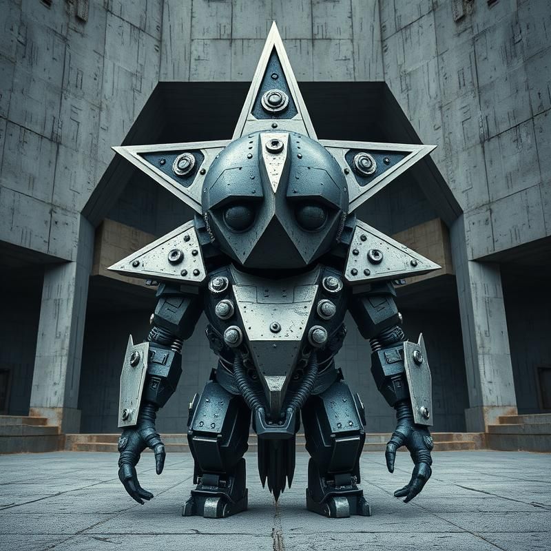 brutalist style AI art