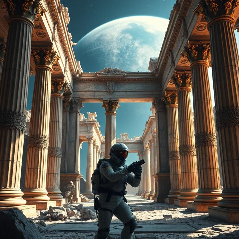 neo-classical style AI art