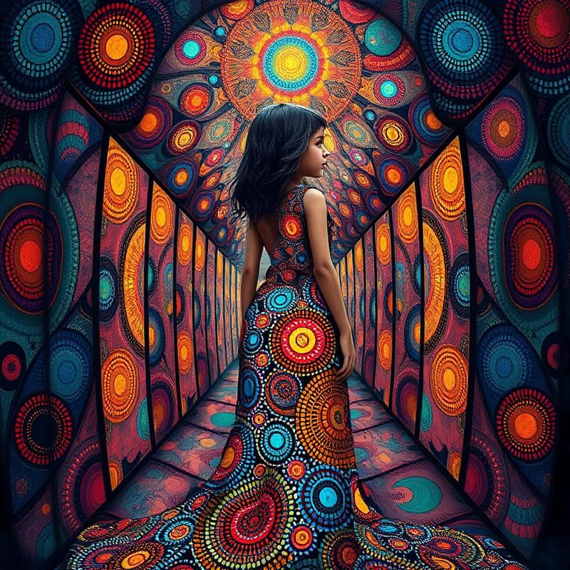 aboriginal art style AI art