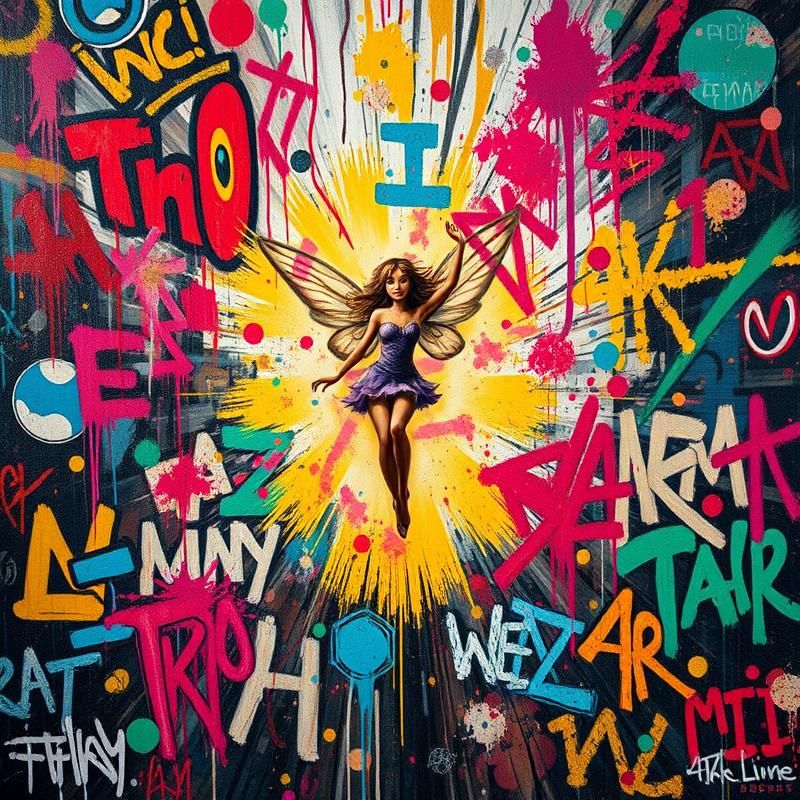graffiti style AI art