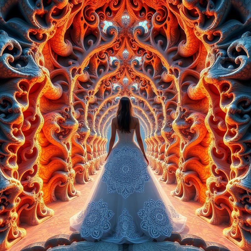 fractal art style AI art