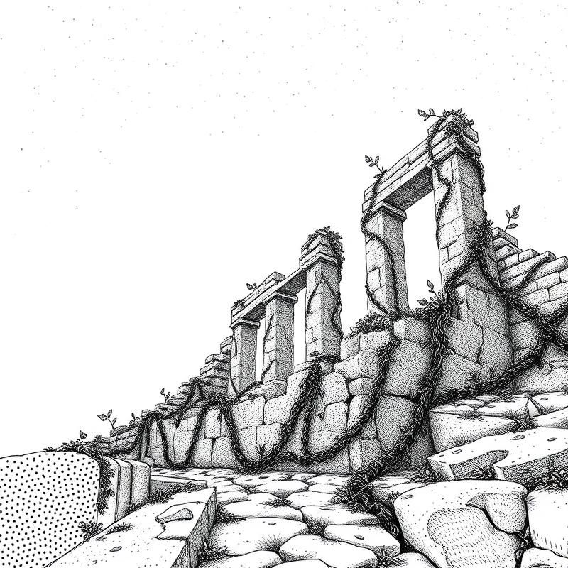 stipple style AI art