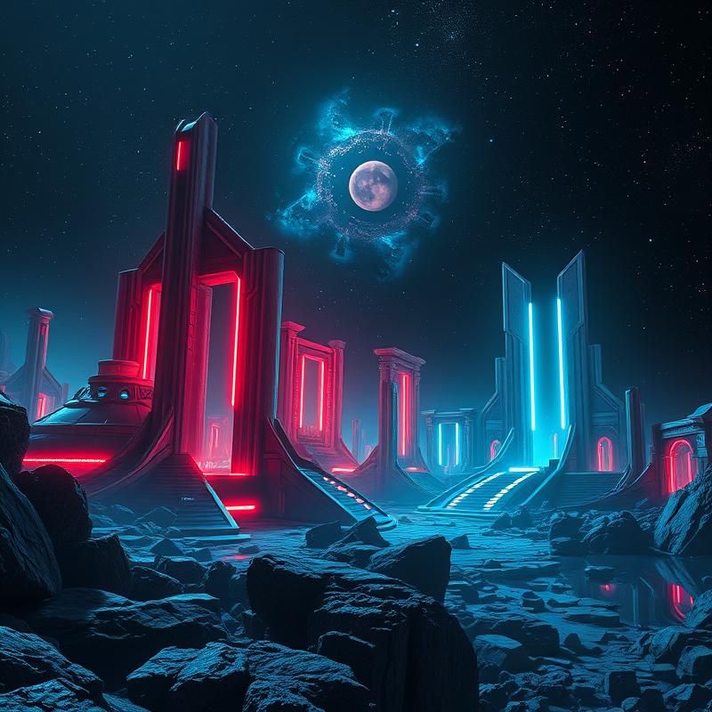 sci-fi art style AI art