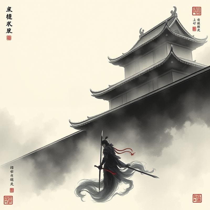 chinese painting style AI art