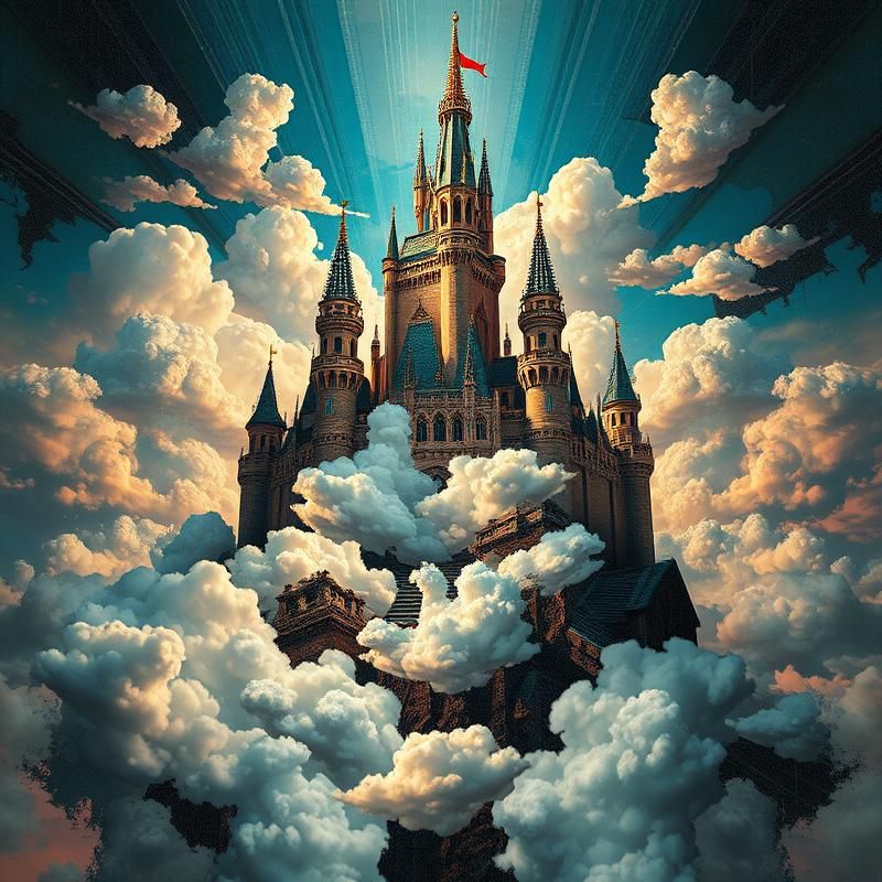 post-modernist style AI art