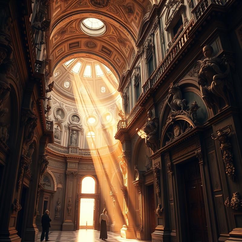 baroque style AI art