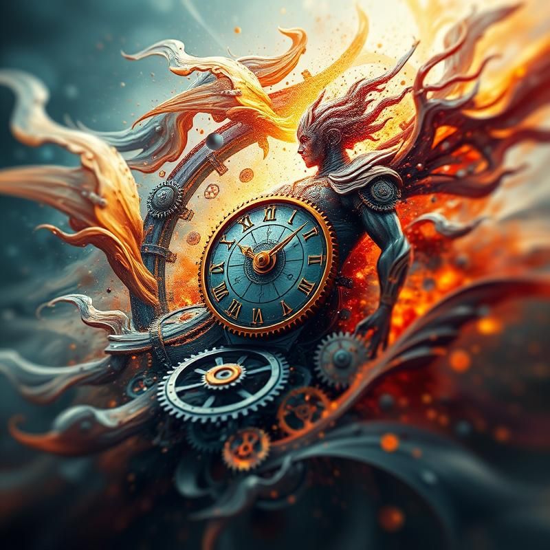 kinetic art style AI art