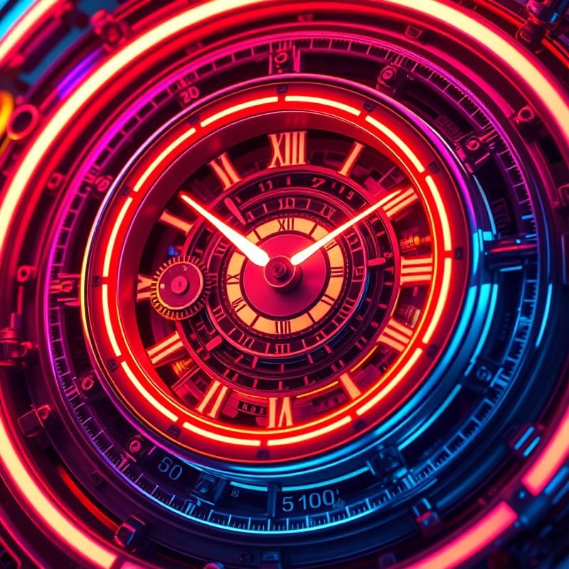 neon art style AI art
