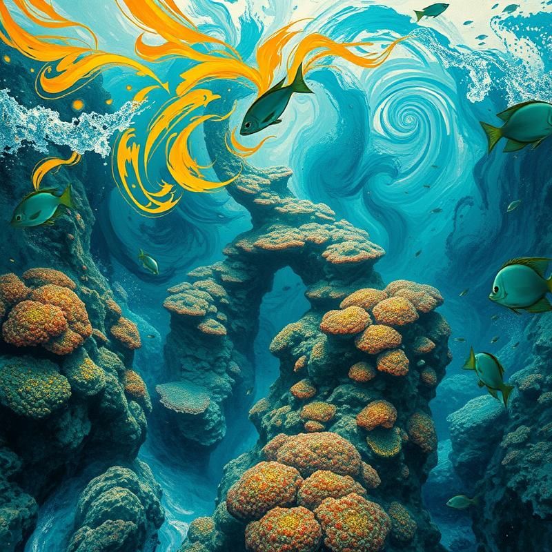 abstract expressionism style AI art