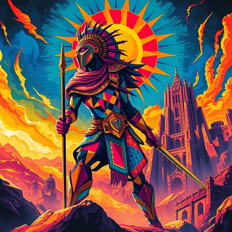 memphis design style AI art