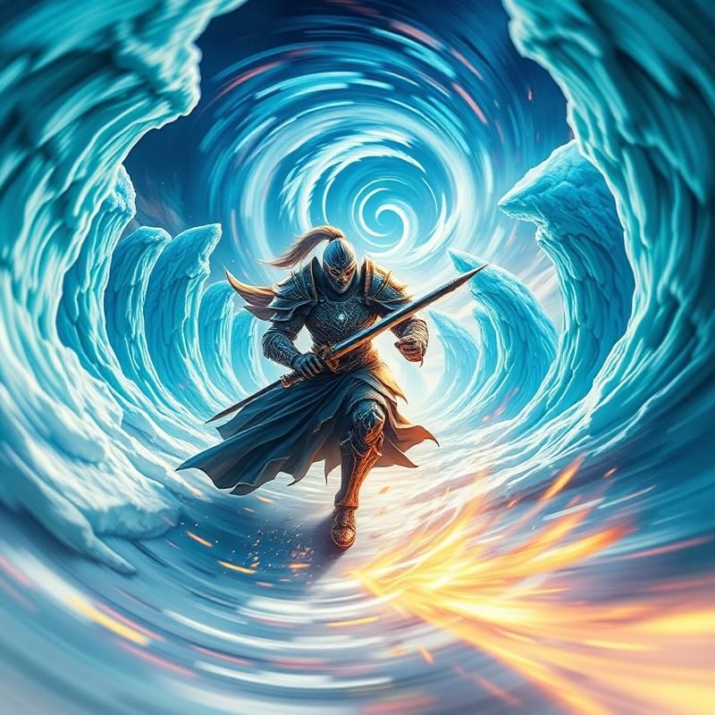 kinetic art style AI art