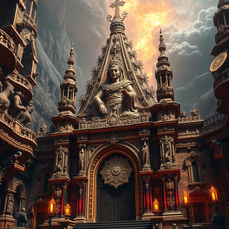 baroque style AI art