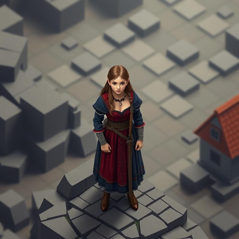 isometric style AI art