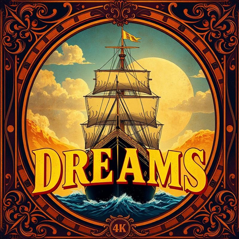 vintage poster style AI art
