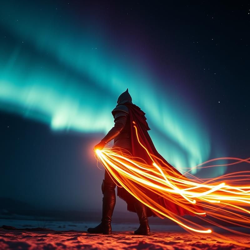light painting style AI art