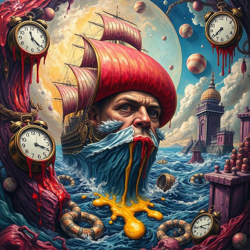 pop surrealism style AI art