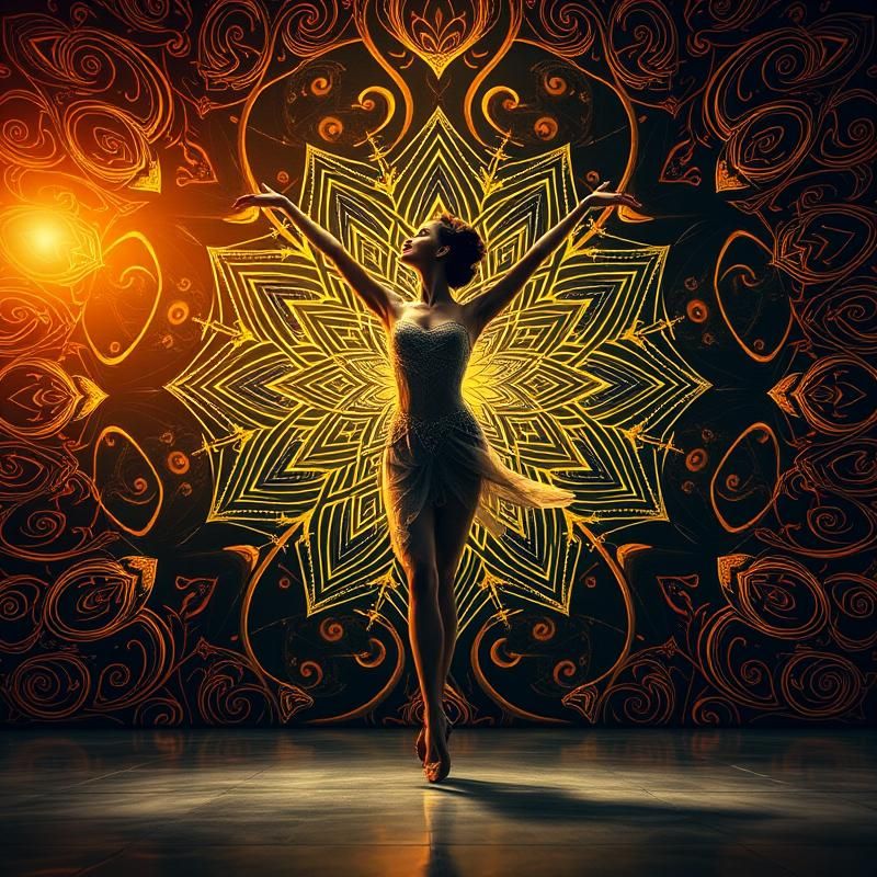 sacred geometry style AI art