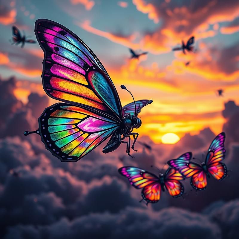 psychedelic style AI art