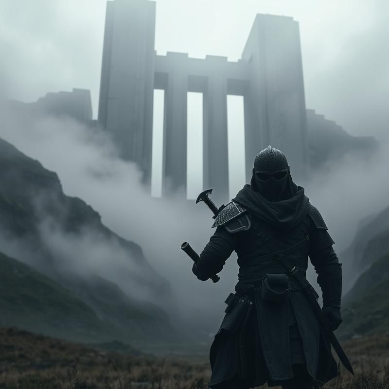 brutalist style AI art