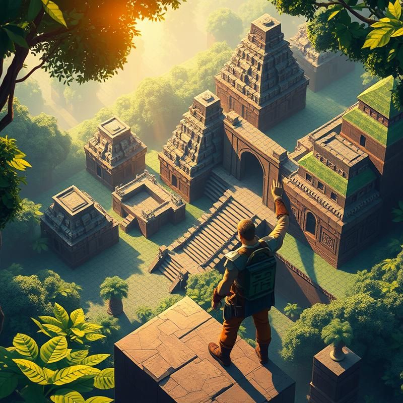 isometric style AI art