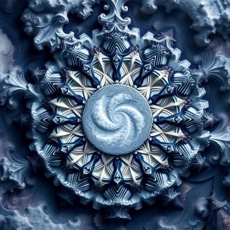 fractal art style AI art
