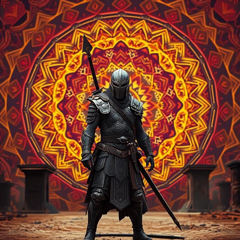 mandala style AI art