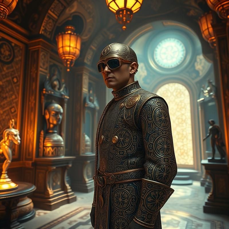 art deco style AI art