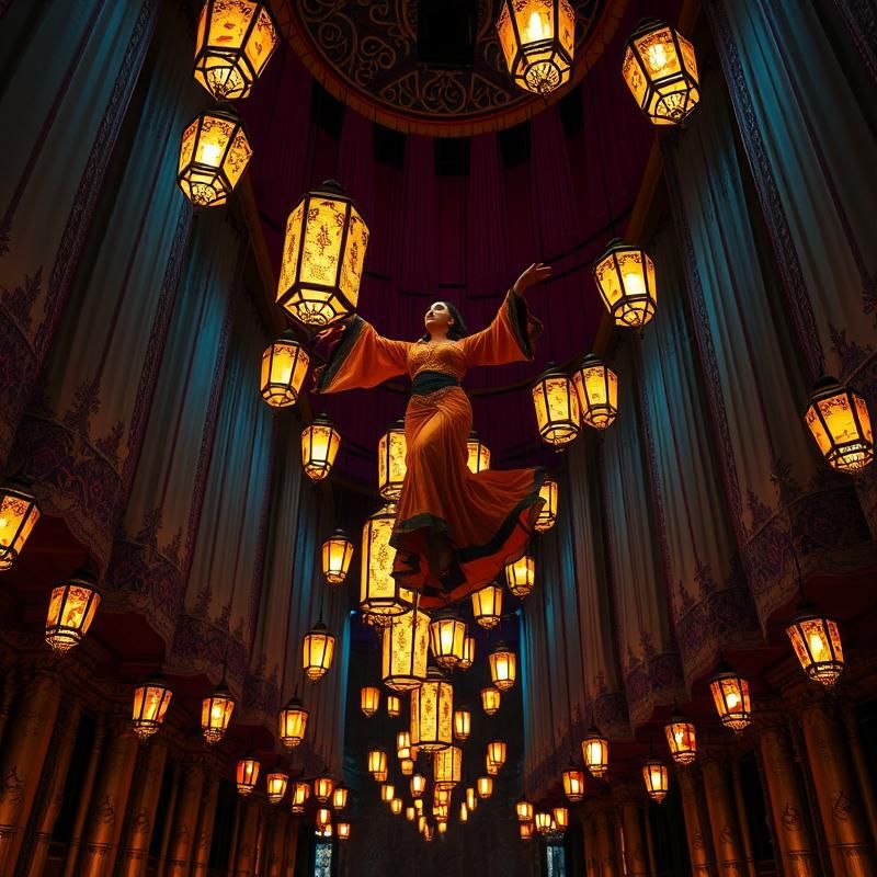 installation art style AI art